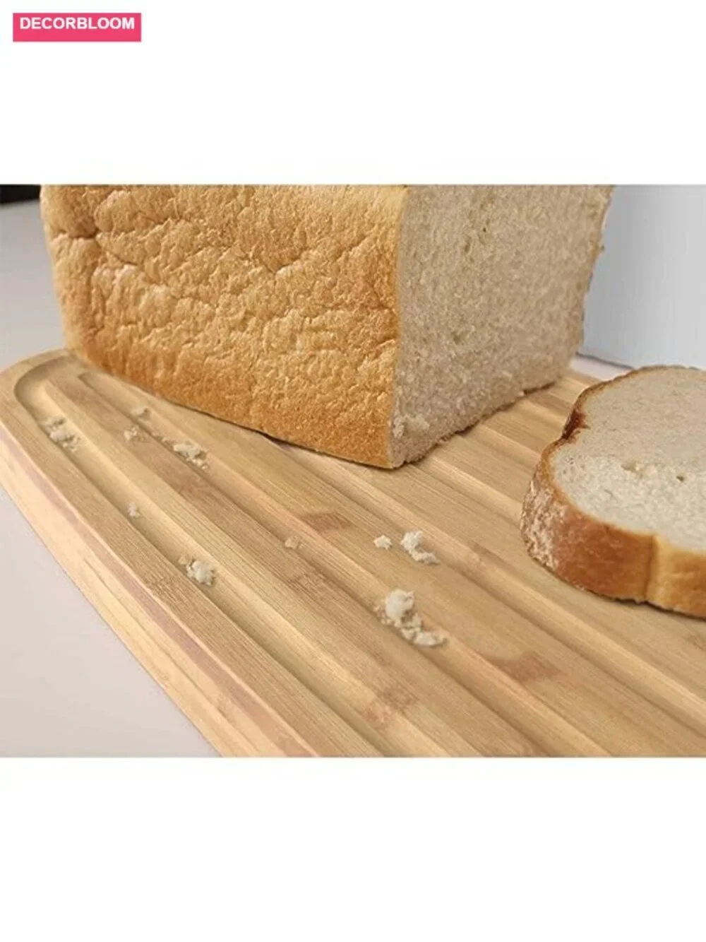 Bread Box with Reversible Bamboo Cutting Board Lid